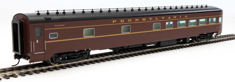 Walthers 920-15760 85' Pullman-Standard S Bedroom-Buffet-Lounge-Observation - LED Lighting -- Pennsylvania Railroad View Series w/Standard Tail Sign, HO