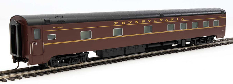 Walthers 920-16303 85' Pullman-Standard 10-6 Sleeper, Plan 4140 - LED Lighting, No Skirts -- Pennsylvania Railroad Class PS106A River Series w/Decals, HO