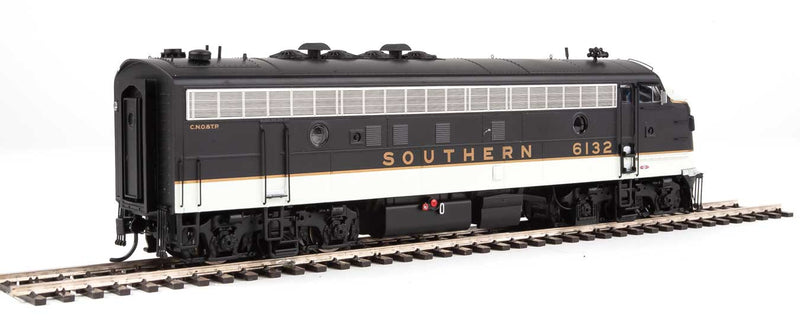 WalthersProto 920-49524  EMD FP7 - FP7 Standard DC -- Southern Railway 6132, 6148 (black, white, Dulux Gold), HO