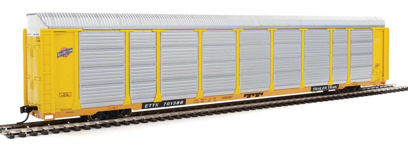WalthersProto 920-101419 89' Thrall Enclosed Tri-Level Auto Carrier - Ready to Run -- Chicago & North Western(TM) ETTX Flat