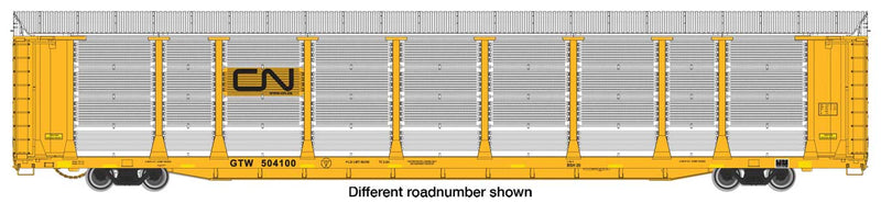 WalthersProto 920-101511 89' Thrall Bi-Level Auto Carrier - Ready To Run -- Canadian National GTW