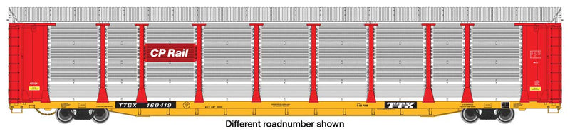 WalthersProto 920-101515 89' Thrall Bi-Level Auto Carrier - Ready To Run -- Canadian Pacific TTGX