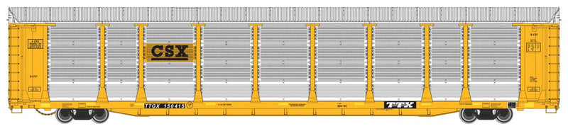 WalthersProto 920-101516 89' Thrall Bi-Level Auto Carrier - Ready To Run -- CSX TTGX