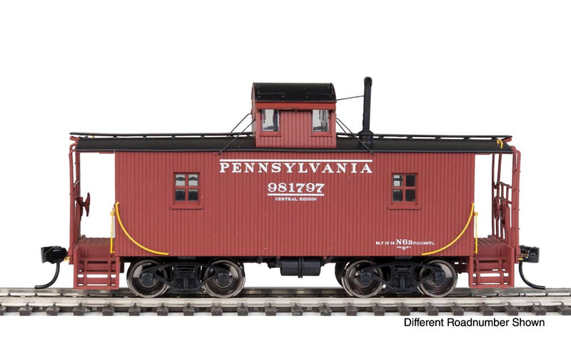 WalthersProto 920-103407 Pennsylvania N6B Wood Cabin Car (Caboose) w/Center Cupola -- Pennsylvania Railroad