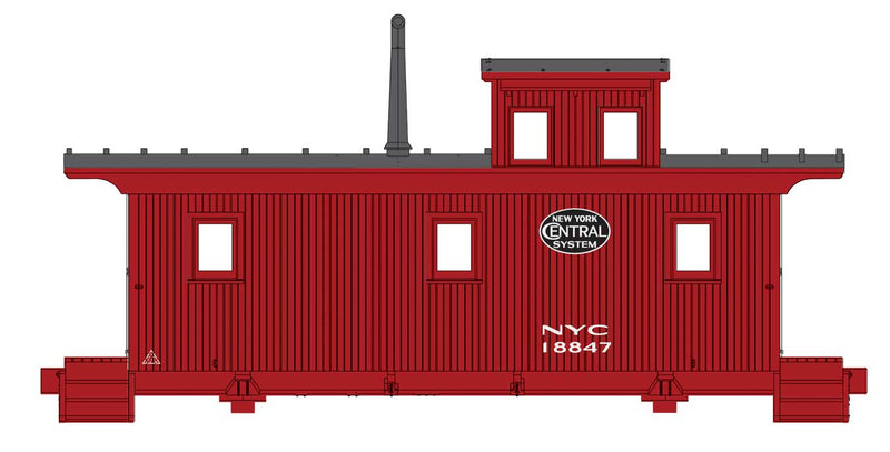 Walthers 920-103466 DM&IR Class G2 Wood Caboose - Ready to Run -- New York Central