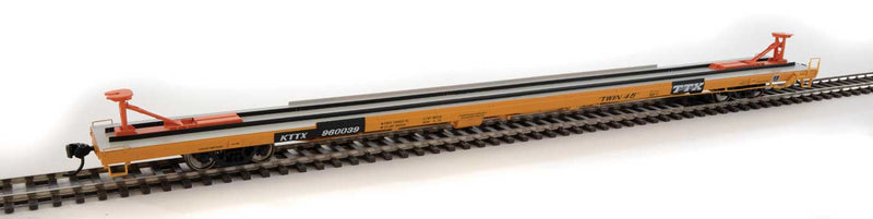 Walthers 920-104217 89' Bethlehem Flush-Deck Flatcar - Ready to Run -- TTX KTTX