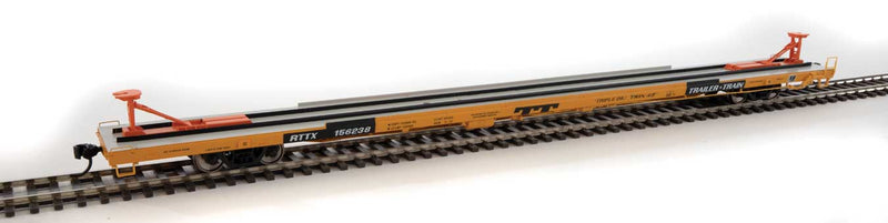 Walthers 920-104218 89' Bethlehem Flush-Deck Flatcar - Ready to Run -- TTX RTTX