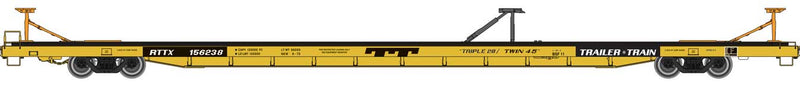 Walthers 920-104218 89' Bethlehem Flush-Deck Flatcar - Ready to Run -- TTX RTTX