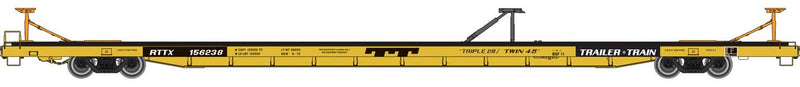 Walthers 920-104220 89' Bethlehem Flush-Deck Flatcar - Ready to Run -- TTX RTTX