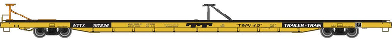 Walthers 920-104227 89' Bethlehem Flush-Deck Flatcar - Ready to Run -- TTX WTTX