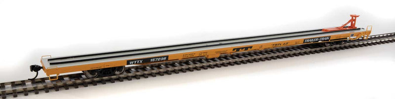 Walthers 920-104227 89' Bethlehem Flush-Deck Flatcar - Ready to Run -- TTX WTTX