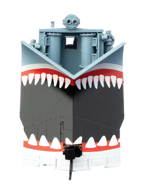 Walthers 920-110134 Jordan Spreader - Ready to Run -- Maintenance-of-Way - Shark Teeth graphics, HO