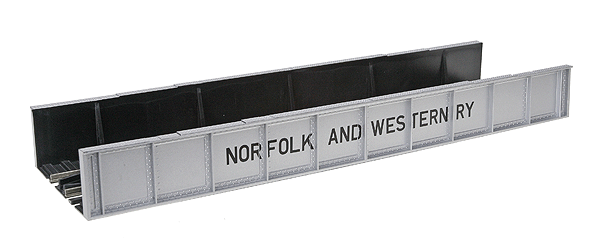Atlas Model Railroad Co. 150-70000002 Decorated Plate Girder Bridge w/Code 100 Track -- Norfolk & Western (silver), HO