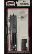 Atlas Model Railroad Co. 150-63 Manual Switch Machine w/Black Ties -- Right Hand, HO
