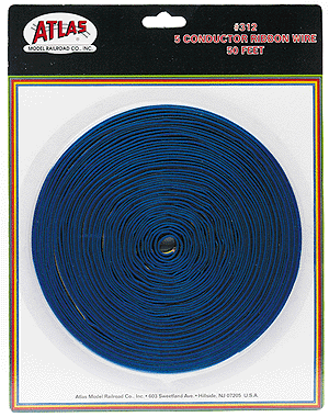 Atlas Model Railroad Co. 150-312 5-Conductor Ribbon Wire -- 50' 15.2m