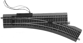 Atlas Model Railroad Co. 150-478 True-Track(R) Code 83 Track & Roadbed System -- Manual Snap-Switch - Left Hand, HO