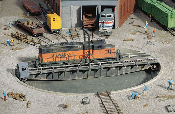 Walthers 933-3171 90' Turntable -- Kit - Pit Diameter: 13-3/16" 33cm, Bridge Holds Loco Up To 12-3/8" 30.9cm, HO