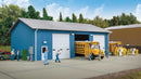 Walthers Cornerstone 933-3360 Bus Maintenance Garage -- Kit - 6-9/64 x 8 x 3-5/16" 15.6 x 20.5 x 8.4cm, HO