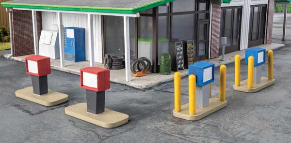 Walthers Cornerstone 933-3545 Gas Station Details -- Kit, HO