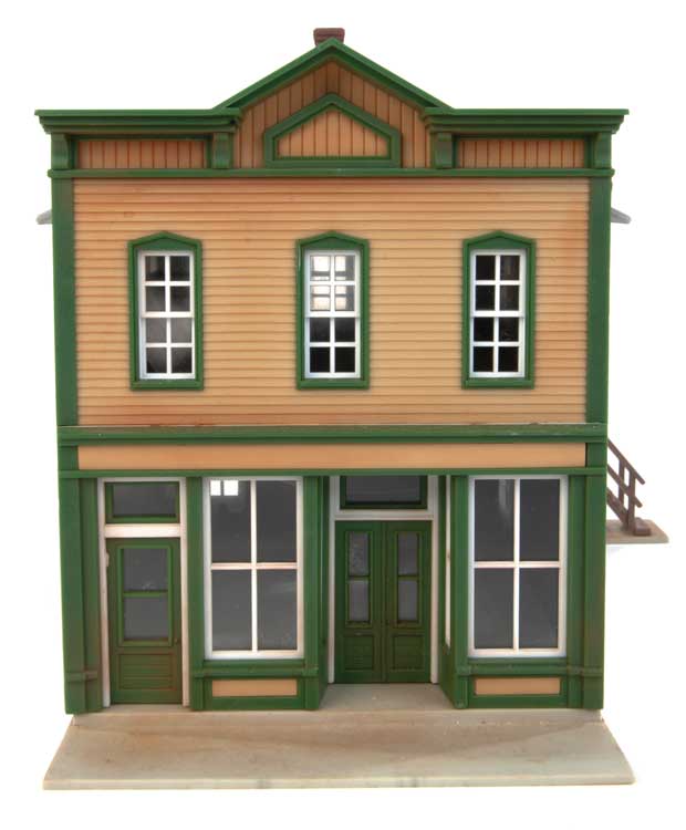 Walthers Cornerstone 933-3650 River Road Mercantile -- Kit - 5-3/4 x 5 x 5-1/2" 14.3 x 12.5 x 13.7cm, HO Scale