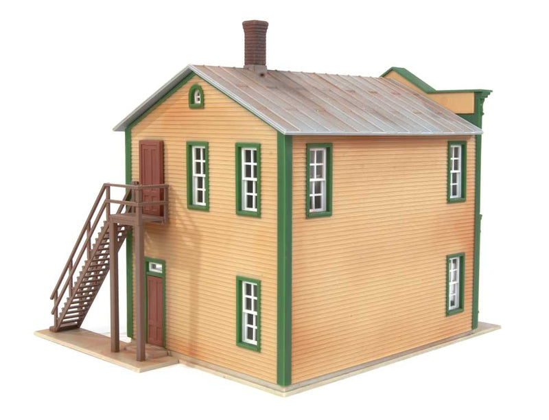 Walthers Cornerstone 933-3650 River Road Mercantile -- Kit - 5-3/4 x 5 x 5-1/2" 14.3 x 12.5 x 13.7cm, HO Scale