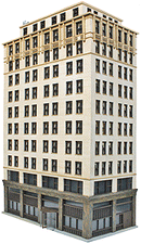 Walthers Cornerstone 933-3764 Ashmore Hotel - Kit (Plastic), HO