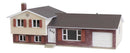 Walthers Cornerstone 933-3840 Split Level House - Kit - 4 x 2-1/4 x 1-1/2" 10.2 x 5.7 x 3.8cm, N Scale