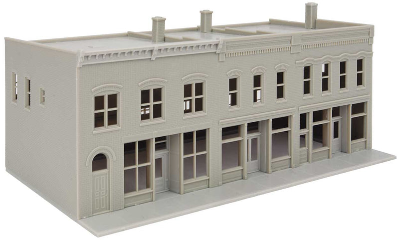 Walthers Cornerstone 933-3851 Merchant's Row III -- Kit - 6-3/8 x 3-7/8 x 2-13/16" 16.1 x 9.8 x 7.1cm, N Scale