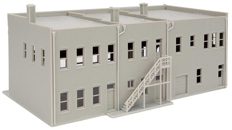 Walthers Cornerstone 933-3851 Merchant's Row III -- Kit - 6-3/8 x 3-7/8 x 2-13/16" 16.1 x 9.8 x 7.1cm, N Scale