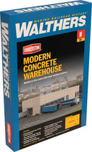 Walthers Cornerstone 933-3862 Modern Concrete Warehouse - Kit - 12 x 6-3/4 x 3-3/16" 30.4 x 17.1 x 8cm, N Scale