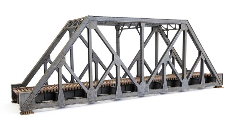 Walthers Cornerstone 933-4511 97' Subdivided Warren Truss Bridge - Single-Track -- Kit - 13-1/2 x 3-1/4 x 5-1/2" 34.2 x 8.2 x 13.9cm, HO
