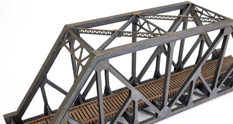Walthers Cornerstone 933-4511 97' Subdivided Warren Truss Bridge - Single-Track -- Kit - 13-1/2 x 3-1/4 x 5-1/2" 34.2 x 8.2 x 13.9cm, HO