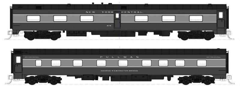 Kato USA 106-100-1 New York Central 20th Century Limited 9 Car Set with Interior Lighting Pre-Installed, N Scale