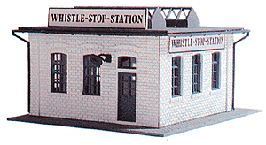 Model Power MDP444 Whistle Stop Station -- Kit, HO Scale