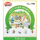 Model Power MDP1380 City Park People - pkg(9), N Scale