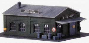 Model Power MDP1574 United States Army Munitions Depot -- Kit - 4-7/8 x 3-11/16 x 2-5/16" 12.4 x 8.4 x 4.3cm, N Scale