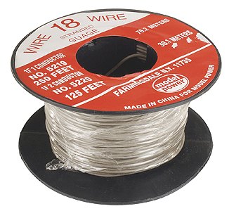 Model Power MDP5219 Hook-Up Wire -- 18-Gauge, 1 Lead, 250', All Scales