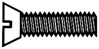 Walthers Tools & Screws 947-1065 1-72 Brass Flat Head Machine Screws -- 3/8 x .073"  .95 x .19cm pkg(12), All Scales