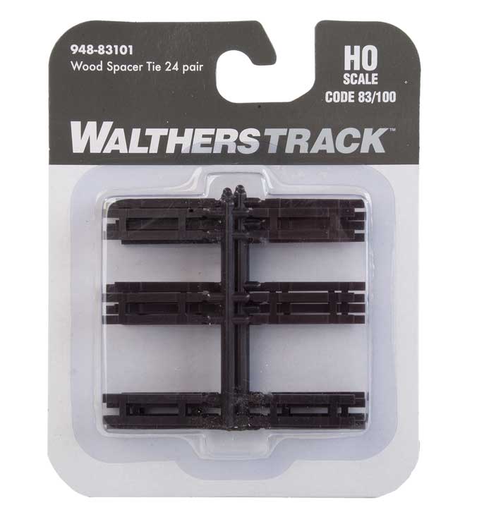 WalthersTrack 948-83101 Wood Spacer Ties for Code 83 or Code 100 Track -- Includes 24 Pair, HO