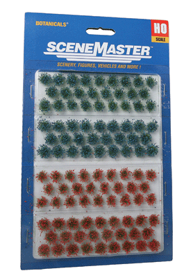 Walthers SceneMaster 949-1106 Grass Tufts - pkg(104) 1/4" 0.6cm Tall -- Wildflower Patches, HO Scale