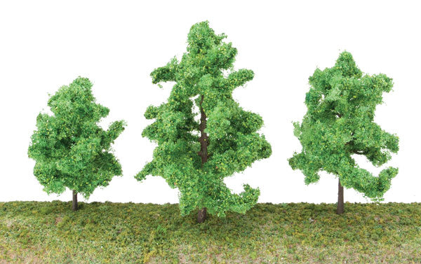 Walthers SceneMaster 949-1183 Spring Trees pkg(10) -- 3-3/8 to 5-1/2" 8 to 14cm w/Pin Base, All Scales