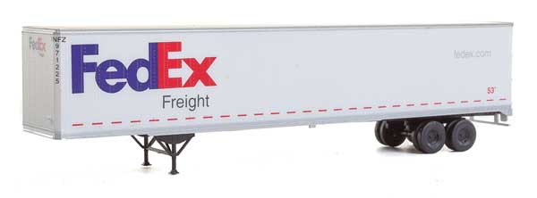 Walthers SceneMaster 949-2452 53' Stoughton Trailer 2-Pack - Assembled -- FedEx Freight, HO Scale