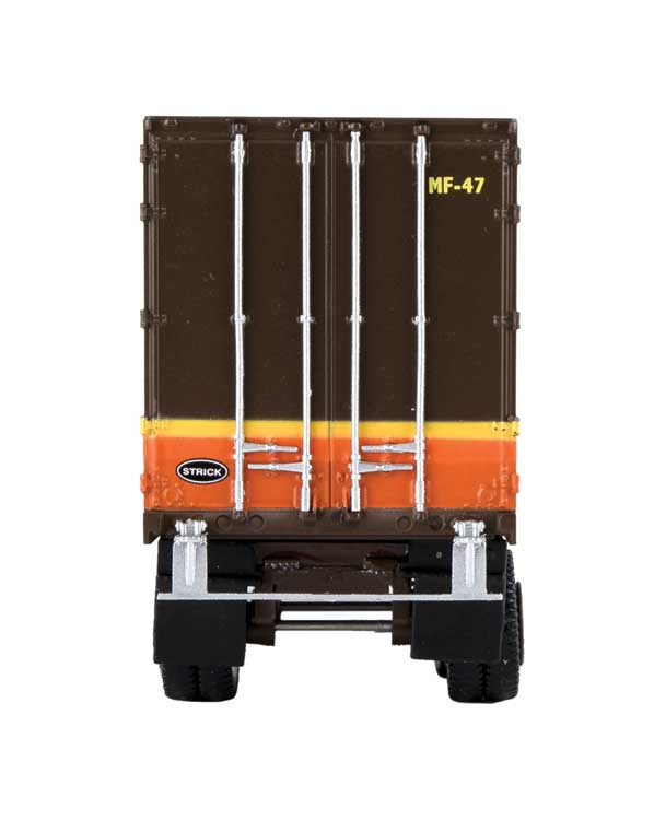 Walthers SceneMaster 949-2601 Flexi-Van 40' Trailer 2-Pack - Assembled -- Illinois Central (diamond logo, US Mail, side doors), HO