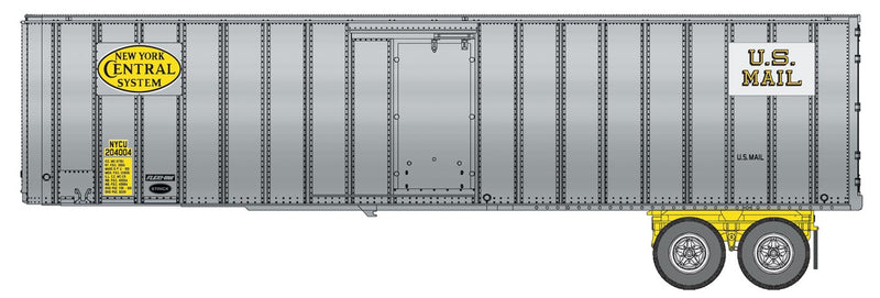 Walthers SceneMaster 949-2608 Flexi-Van 40' Trailer 2-Pack - Assembled -- New York Central