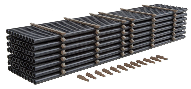 Walthers SceneMaster 949-3250 Pipe Load -- Kit - Fits WalthersMainline 910-5800 Series Bulkhead Flatcar (Sold Separately), HO