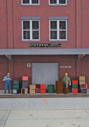 Walthers SceneMaster 949-4153 Beverage Crates and Bottles -- pkg(80) - 16 each green, brown, black, red, HO Scale