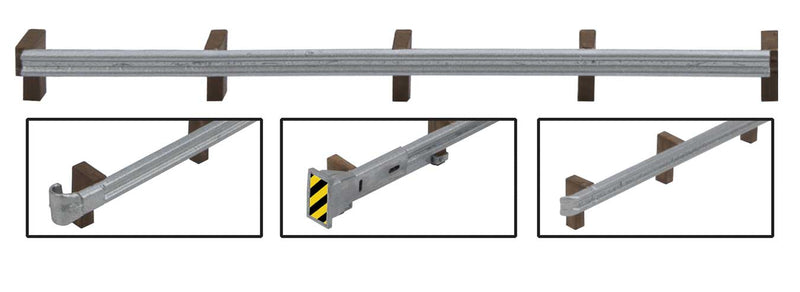 Walthers SceneMaster 949-4176 Roadway Guardrails -- Kit - 300' 91.4m Scale Long, HO