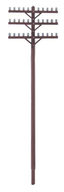 Walthers SceneMaster 949-4185 Telegraph Poles and Cross Arms -- Kit, HO