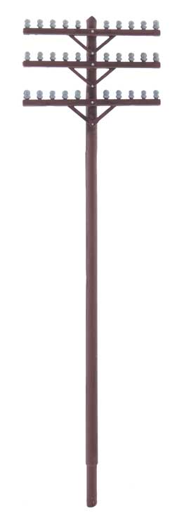 Walthers SceneMaster 949-4185 Telegraph Poles and Cross Arms -- Kit, HO