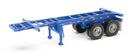Walthers SceneMaster 949-4501 20' Container Chassis (2-Pack) - Blue, HO